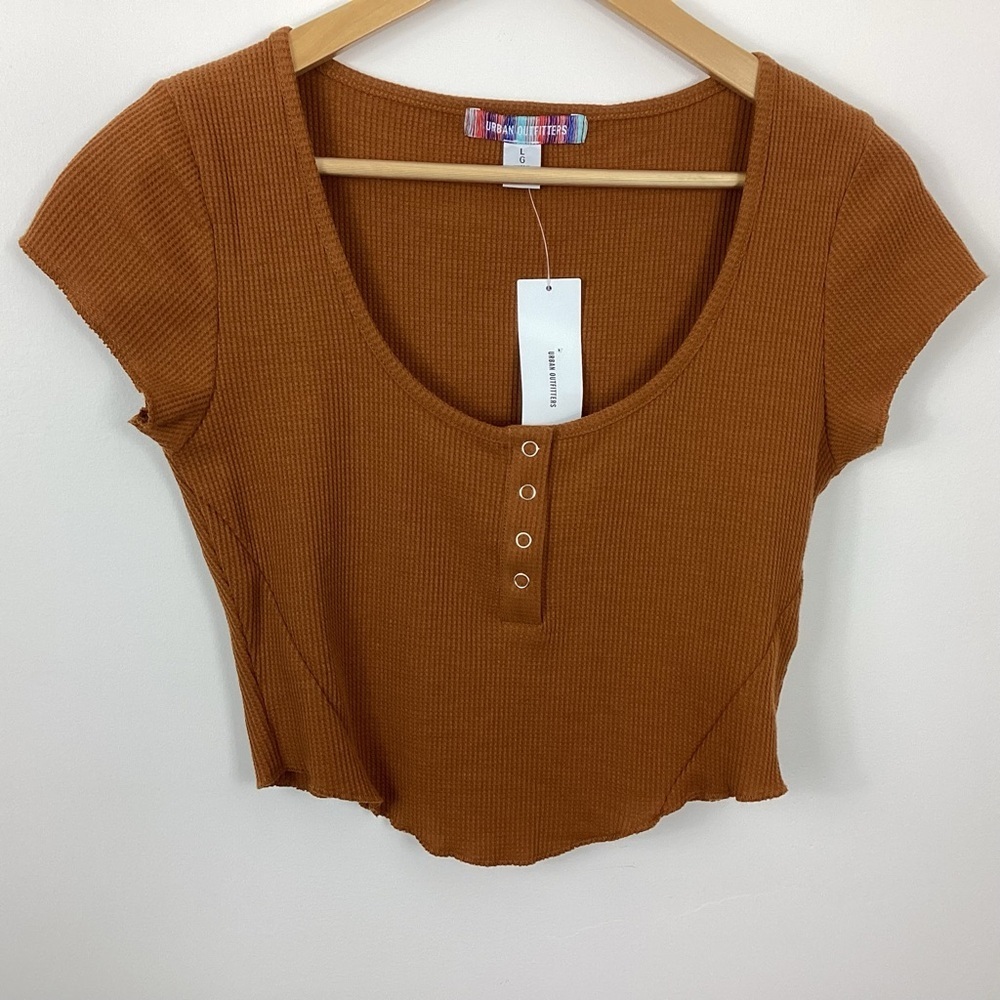 Urban Outfitters Thermal Crop Top Size Large Nwt